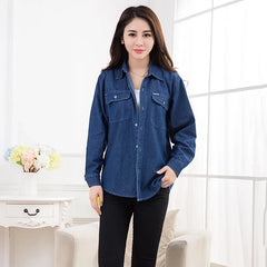 Pretty Woman Jacket - In Style Long Denim Jeans Shirt Jacket