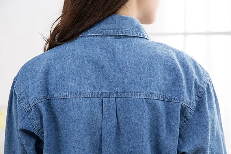 Pretty Woman Jacket - In Style Long Denim Jeans Shirt Jacket