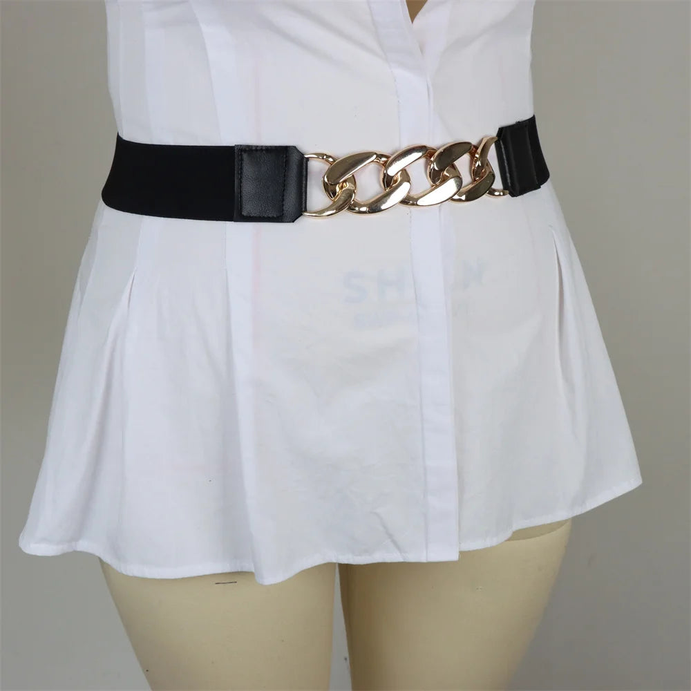 Pretty Woman Curvy Accessories - Wide Elastic Waist, Retro Fashion, Cinch, Stretchy, Stylish, Dress Belt