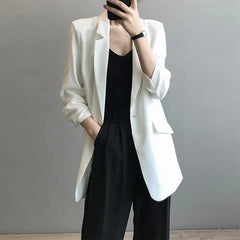 Pretty Woman Jacket - Chiffon, Long,Loose ,Thin,Solid, Colour, Suit Jacket