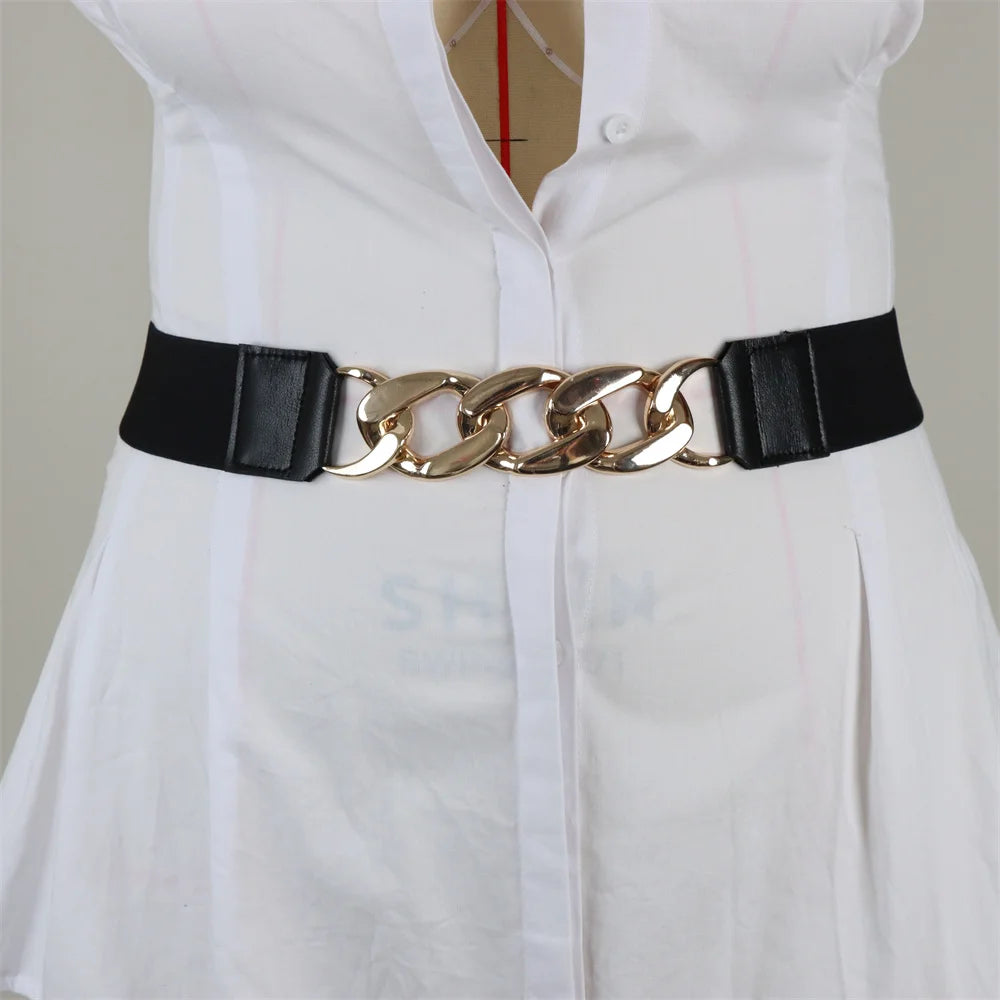 Pretty Woman Curvy Accessories - Wide Elastic Waist, Retro Fashion, Cinch, Stretchy, Stylish, Dress Belt