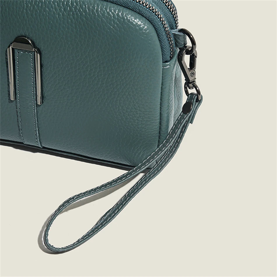 Pretty Woman Curvy Accessories - Genuine Leather Luxury Crossbody Clutch and Shoulder Handbag