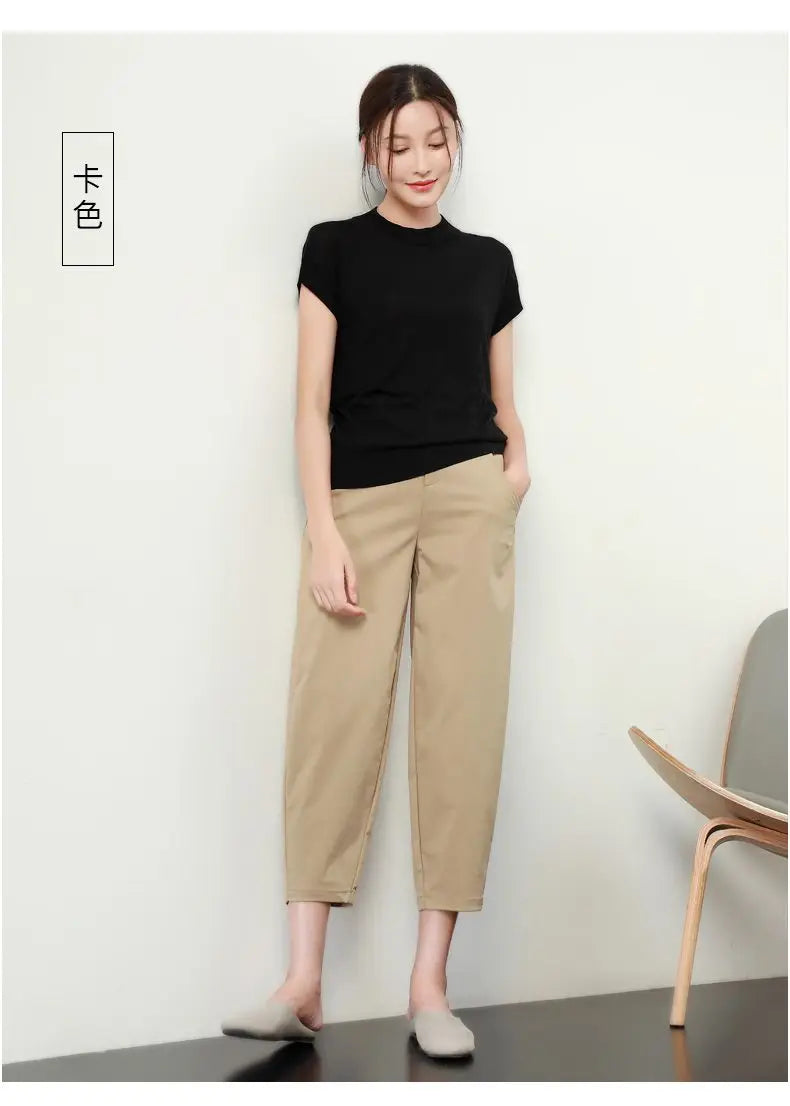 Pretty Woman Pant - Cotton, Wide Leg Pants, High Waisted Loose Fitting Straight Pants