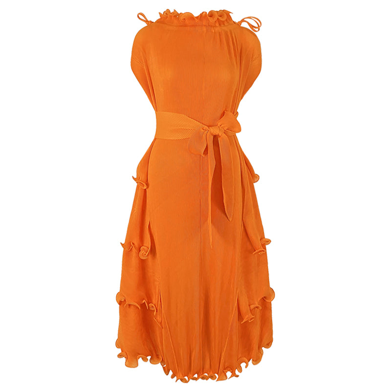 Pretty Woman Dress - High Quality African Women's Plus Size Pleated Ruffle Dress