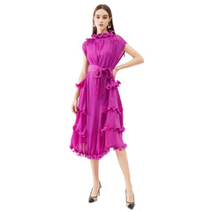 Pretty Woman Dress - High Quality African Women's Plus Size Pleated Ruffle Dress