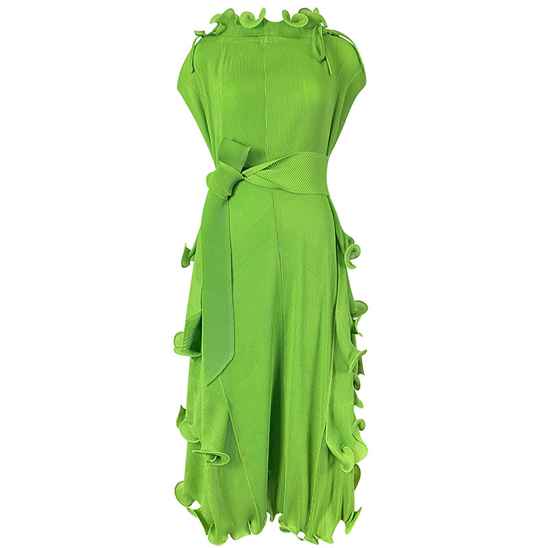 Pretty Woman Dress - High Quality African Women's Plus Size Pleated Ruffle Dress